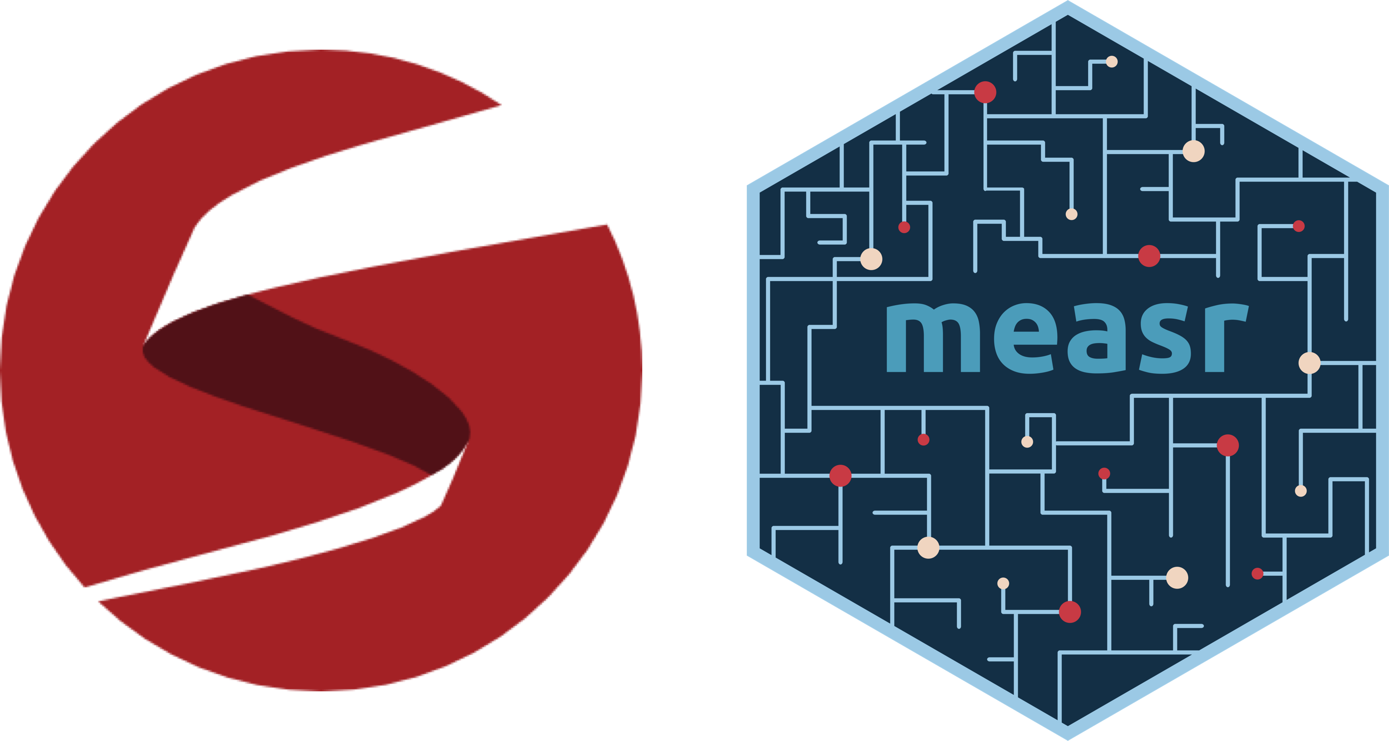Stan logo and measr hex logo.